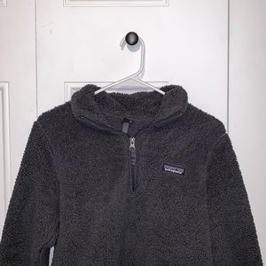Black Fuzzy Patagonia Quarter Zip